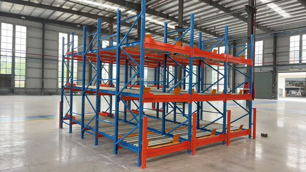 dongjian heavy-duty gravity flow racking system