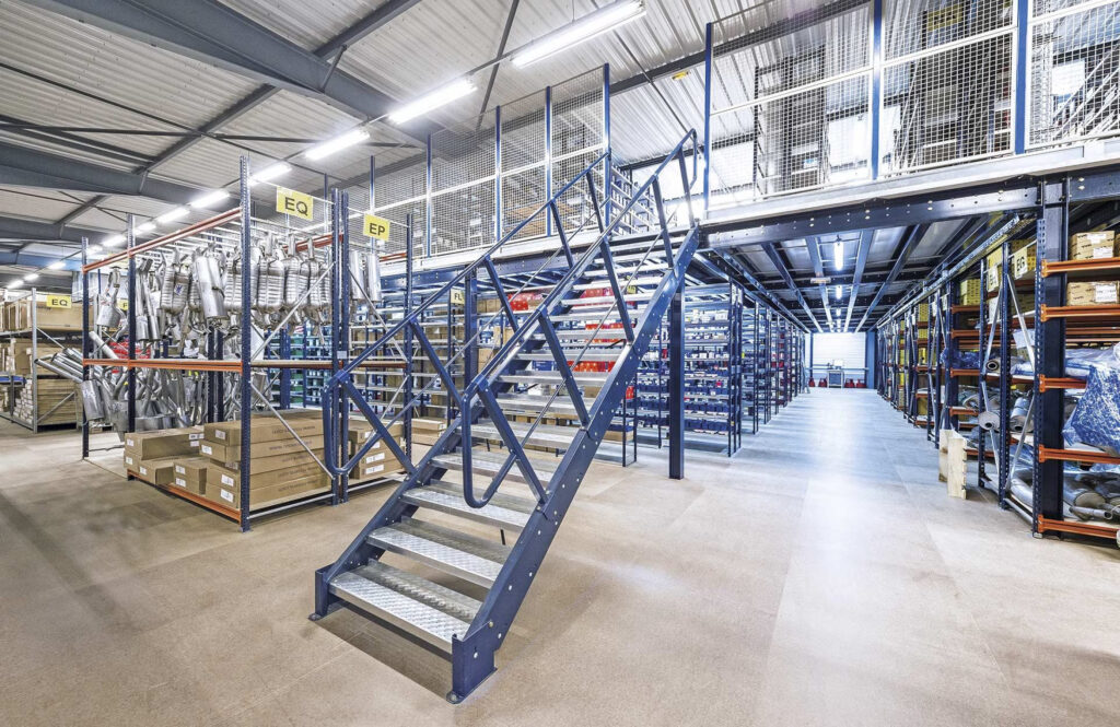 mezzanine racking application