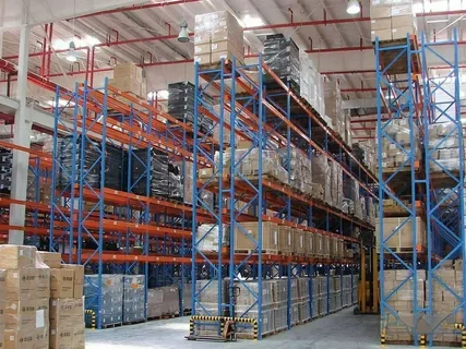 Real warehouse shelf images