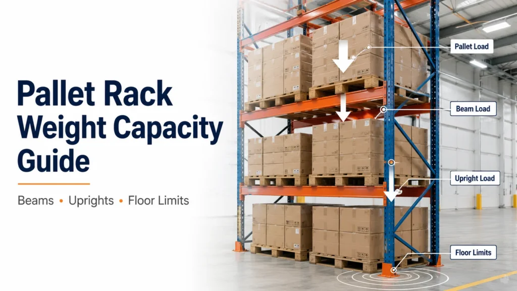 pallet rack weight capacity for beams uprights and floor limits